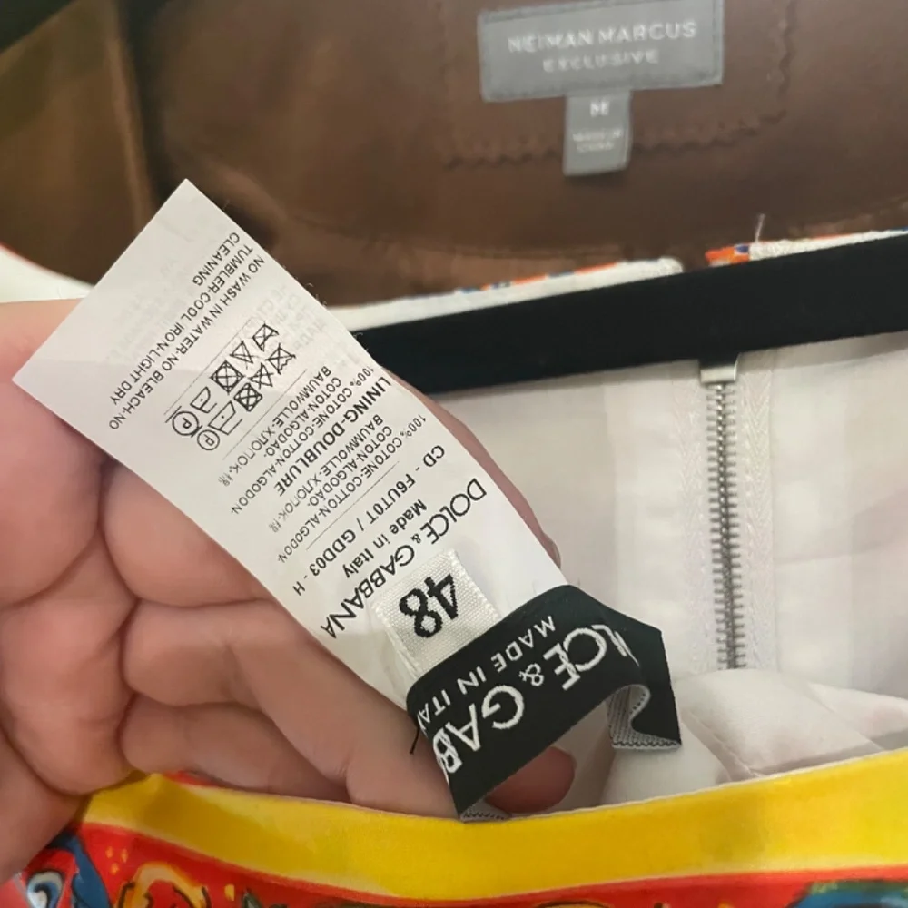 NWT D&G Mambo Rose Midi Cotton Dress Sz48 Italian, XL - Picture 7 of 13